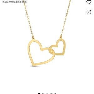 gold heart necklace